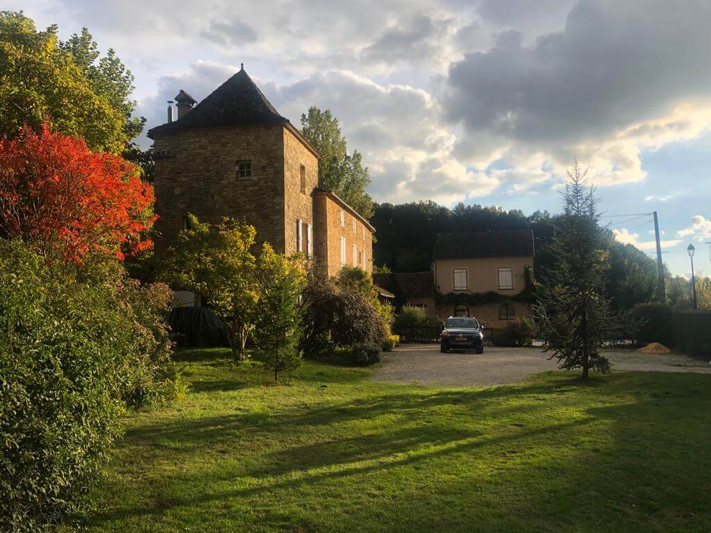 Outside